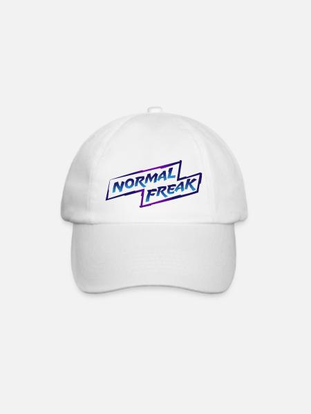 normal freak - Baseballkappe - Weiß/Weiß