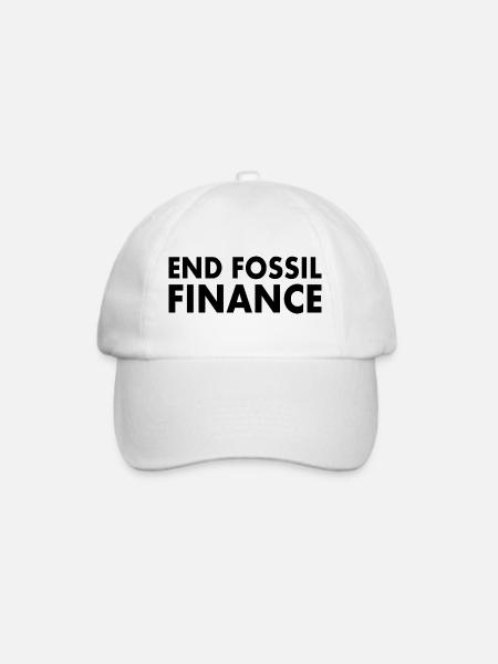 end fossil finance - Baseballkappe - Weiß/Weiß