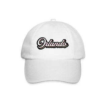 Orlando Rainbow Script - Baseballkappe - Weiß/Weiß - Vorne