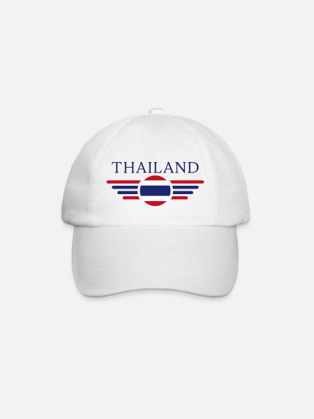 Thailand - Baseballkappe - Weiß/Weiß