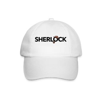 Sherlock Holmes (black) - Baseballkappe - Weiß/Weiß - Vorne