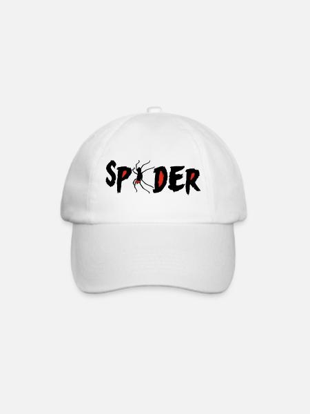 Rotäugige Spinne - Baseballkappe - Weiß/Weiß