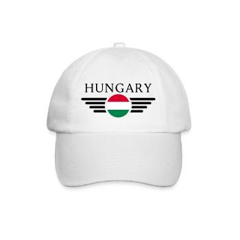 Ich liebe Ungarn - Baseballkappe - Weiß/Weiß - Vorne
