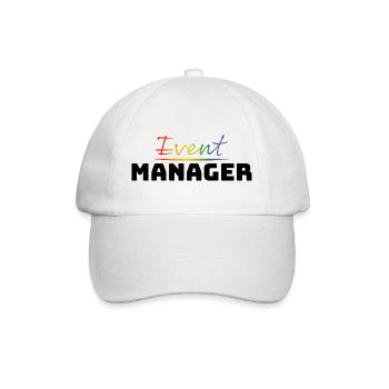 Tshirt fuer CSD LGBT Event Manager - Baseballkappe - Weiß/Weiß - Vorne