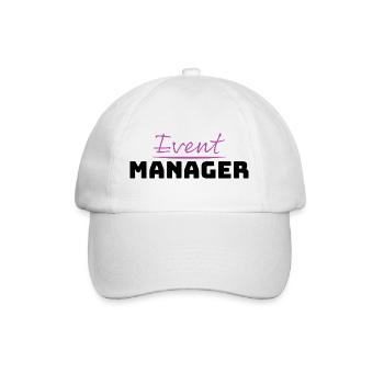 Tshirt fuer Event Manager - Baseballkappe - Weiß/Weiß - Vorne