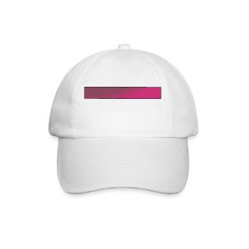 Farbverlauf Pink Balken - Baseballkappe - Weiß/Weiß - Vorne
