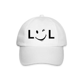 LOL Unisex - Baseballkappe - Weiß/Weiß - Vorne