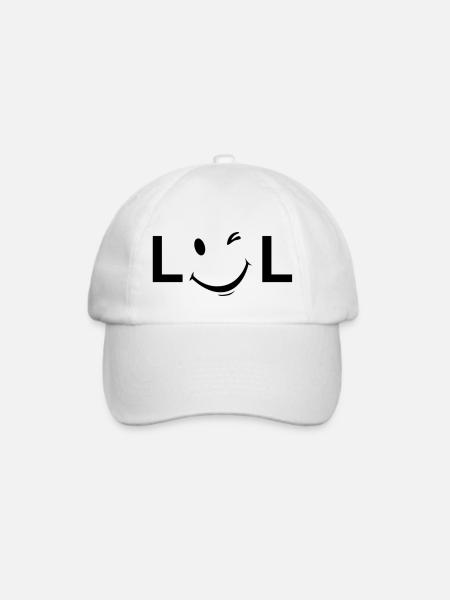 LOL Unisex - Baseballkappe - Weiß/Weiß