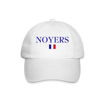 NOYERS-Französisches Flaggendesign - Baseballkappe - Weiß/Weiß - Vorne
