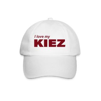 I LOVE MY KIEZ - Baseballkappe - Weiß/Weiß - Vorne