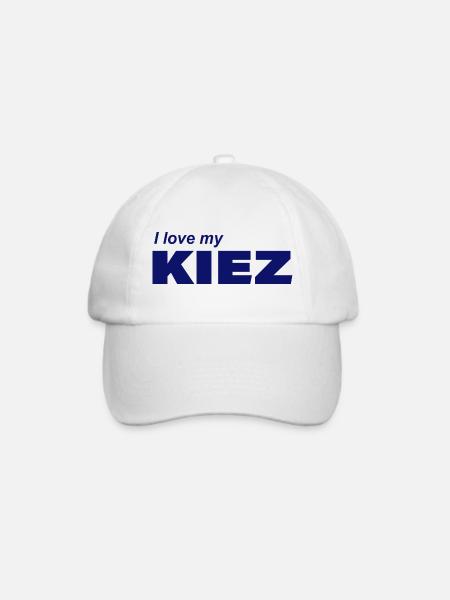 I LOVE MY KIEZ - Baseballkappe - Weiß/Weiß