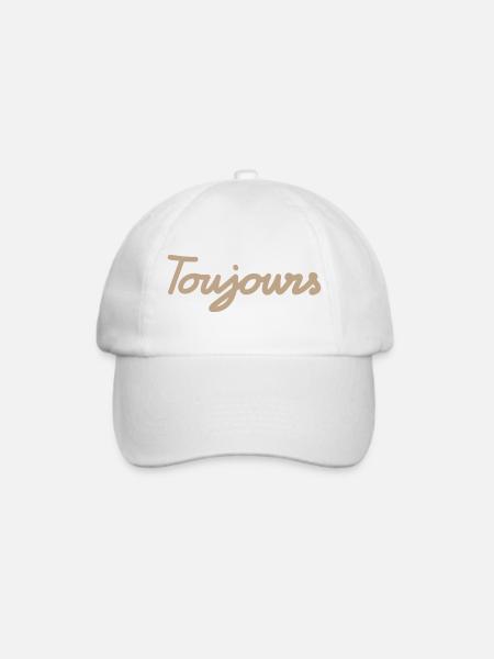 Always – Zeitloses und romantisches Design - Baseballkappe - Weiß/Weiß