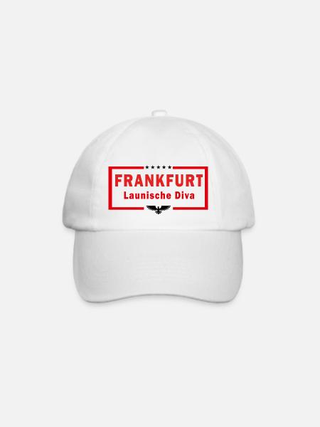 Frankfurt: Schlappekicker - Baseballkappe - Weiß/Weiß