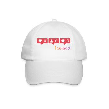 likes - Baseballkappe - Weiß/Weiß - Vorne