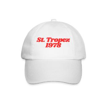 St Tropez 1978 - Baseballkappe - Weiß/Weiß - Vorne