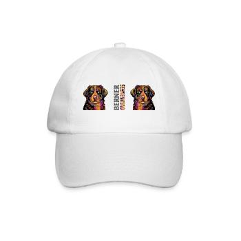 Berner Sennenhund - Baseballkappe - Weiß/Weiß - Vorne