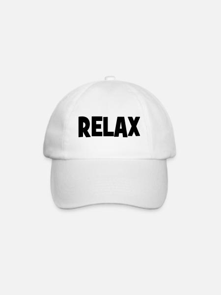 Relax - Baseballkappe - Weiß/Weiß