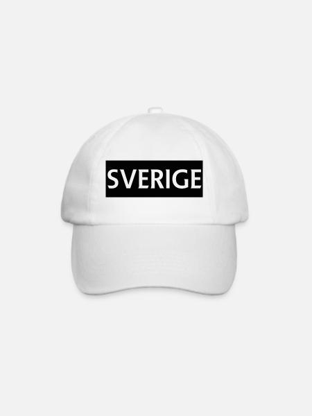 Schweden - Baseballkappe - Weiß/Weiß