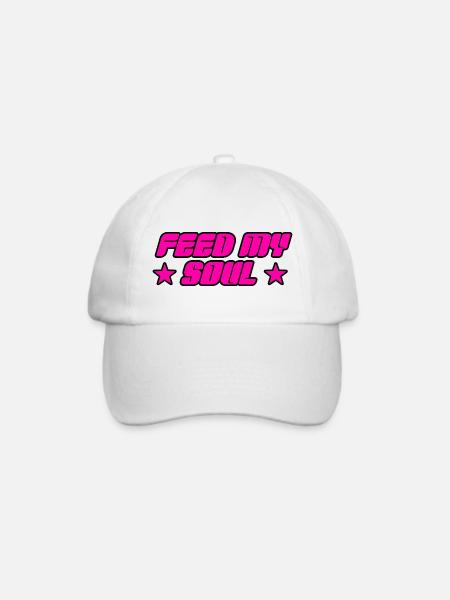 Füttere meine Seele - Baseballkappe - Weiß/Weiß