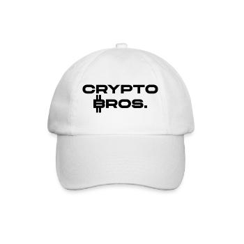 Crypto Bros. - Baseballkappe - Weiß/Weiß - Vorne