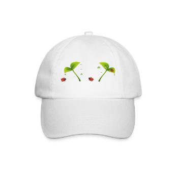 Marienkäfer - Baseballkappe - Weiß/Weiß - Vorne