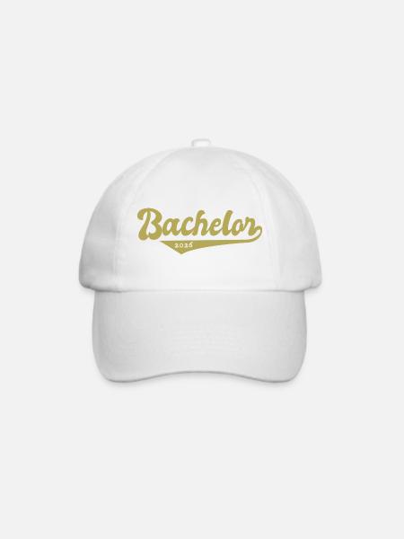 Bachelor 2026 Abschluss Promotion Sponsion - Baseballkappe - Weiß/Weiß
