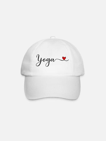 Yoga - Baseballkappe - Weiß/Weiß