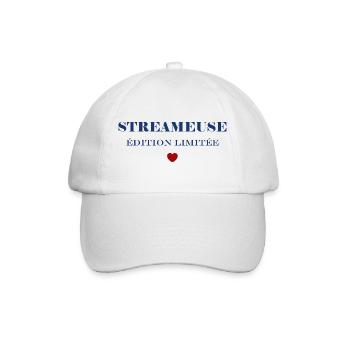 Streamer - Baseballkappe - Weiß/Weiß - Vorne