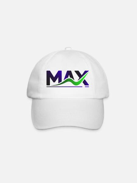 MAX Wave Gradient Logo Tee - Baseballkappe - Weiß/Weiß