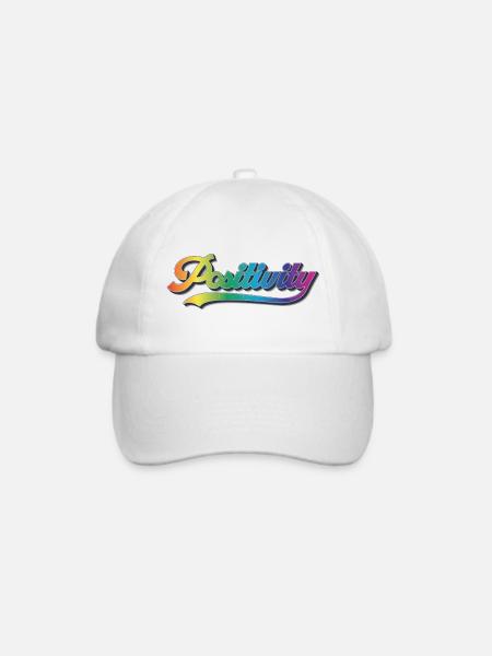 Positivity - Baseballkappe - Weiß/Weiß