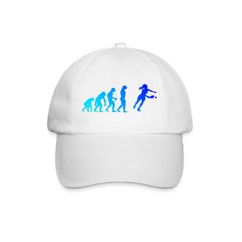 Pickleball Community Motiv rund um Pickleballsport - Baseballkappe - Weiß/Weiß - Vorne