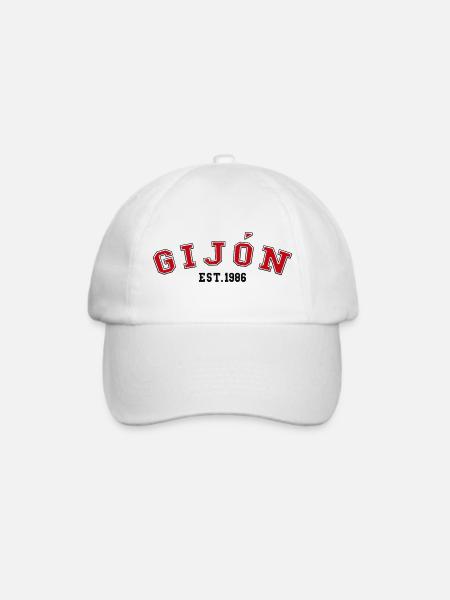 Gijón gegründet 1986 - Baseballkappe - Weiß/Weiß