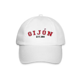 Gijón gegründet 1966 - Baseballkappe - Weiß/Weiß - Vorne