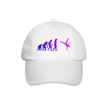 Geschenkidee für eine Dance-Fanin mit Hip-Hop-Tanz - Baseballkappe - Weiß/Weiß - Vorne