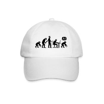 AI-volution - Baseballkappe - Weiß/Weiß - Vorne