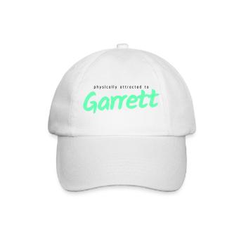 Physically attracted to Garrett - Baseballkappe - Weiß/Weiß - Vorne