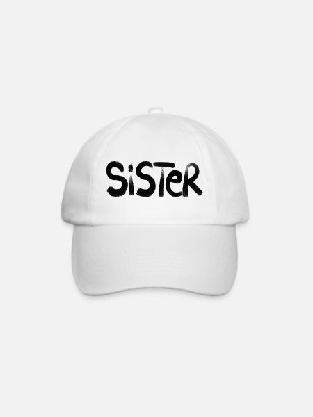 Sister - Baseballkappe - Weiß/Weiß