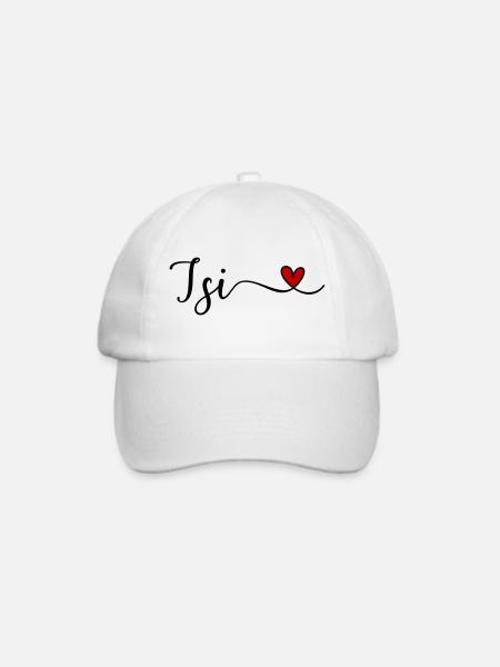 Isi mit Herz - Baseballkappe - Weiß/Weiß