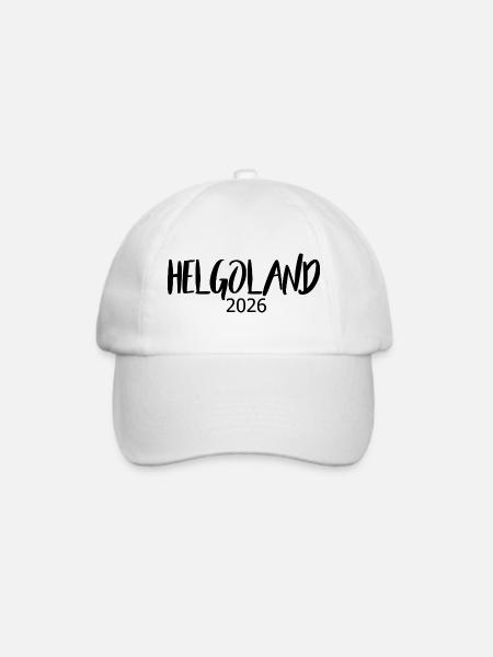 Helgoland_2026 - Baseballkappe - Weiß/Weiß