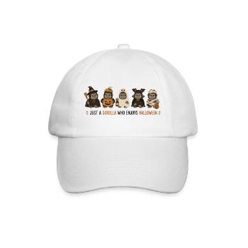 Gorilla-Halloween-Crew - Baseballkappe - Weiß/Weiß - Vorne