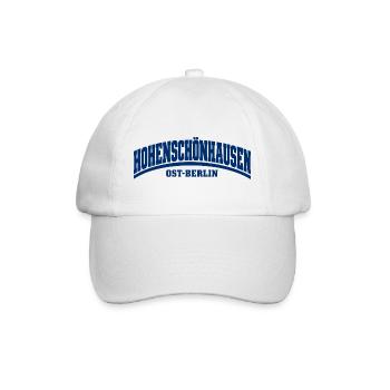 Hohenschönhausen - Ost-Berlin - Bezirk Deutschland - Baseballkappe - Weiß/Weiß - Vorne
