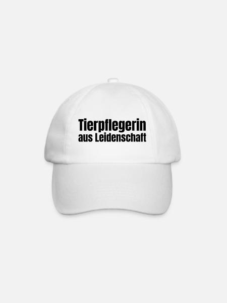Tierpflegerin aus Leidenschaft Tiere Geschenk - Baseballkappe - Weiß/Weiß