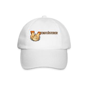 Teigflüsterer. – Sourdough community, baker Motiv. - Baseballkappe - Weiß/Weiß - Vorne
