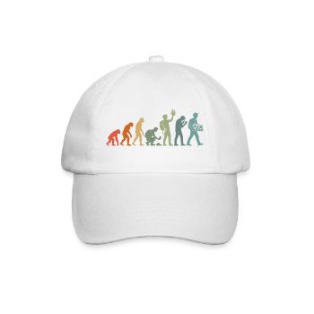  Vintage-Geologie, Edelsteinsammler, Gestein- und - Baseballkappe - Weiß/Weiß - Vorne