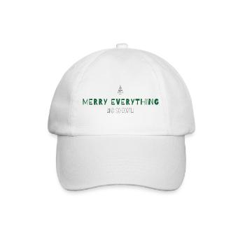 Merry Everything and So Forth –Weihnachtsstatement - Baseballkappe - Weiß/Weiß - Vorne