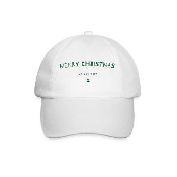 Merry Christmas – AI Assisted - Weihnachtshumor - Baseballkappe - Weiß/Weiß - Vorne