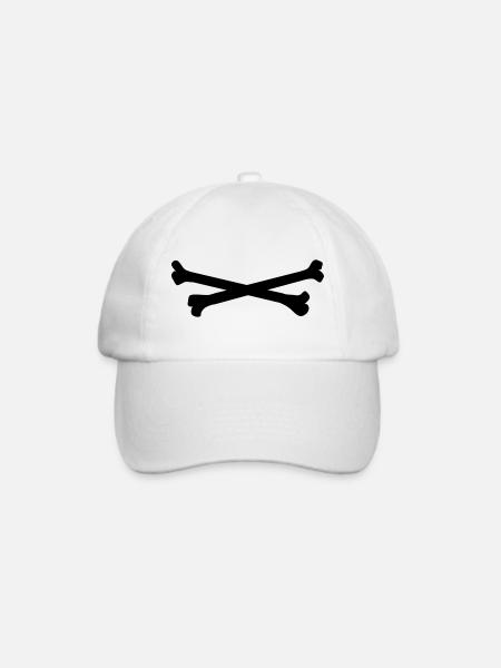 bones - Baseballkappe - Weiß/Weiß