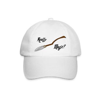 Magische Besen oder nicht? - Baseballkappe - Weiß/Weiß - Vorne