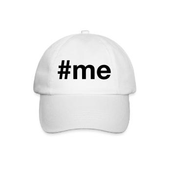 me Hashtag - Baseballkappe - Weiß/Weiß - Vorne