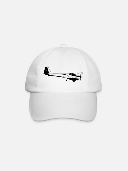 Motorsegler C-Falke - Baseballkappe - Weiß/Weiß